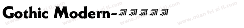 Gothic Modern字体转换